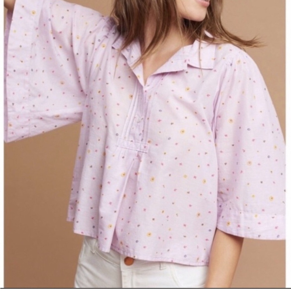 Pink Polka Dot Blouse